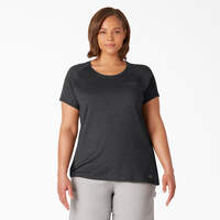 Women's Plus Cooling Short Sleeve Pocket T-Shirt - Black (KBK)