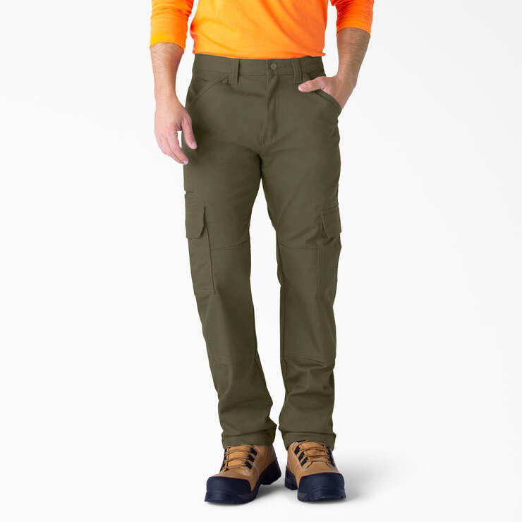 FLEX DuraTech Relaxed Fit Duck Cargo Pants - Moss Green (MS) image number 1