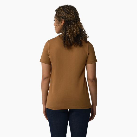 Women&#39;s Heavyweight Short Sleeve Pocket T-Shirt - Brown Duck &#40;BD&#41;