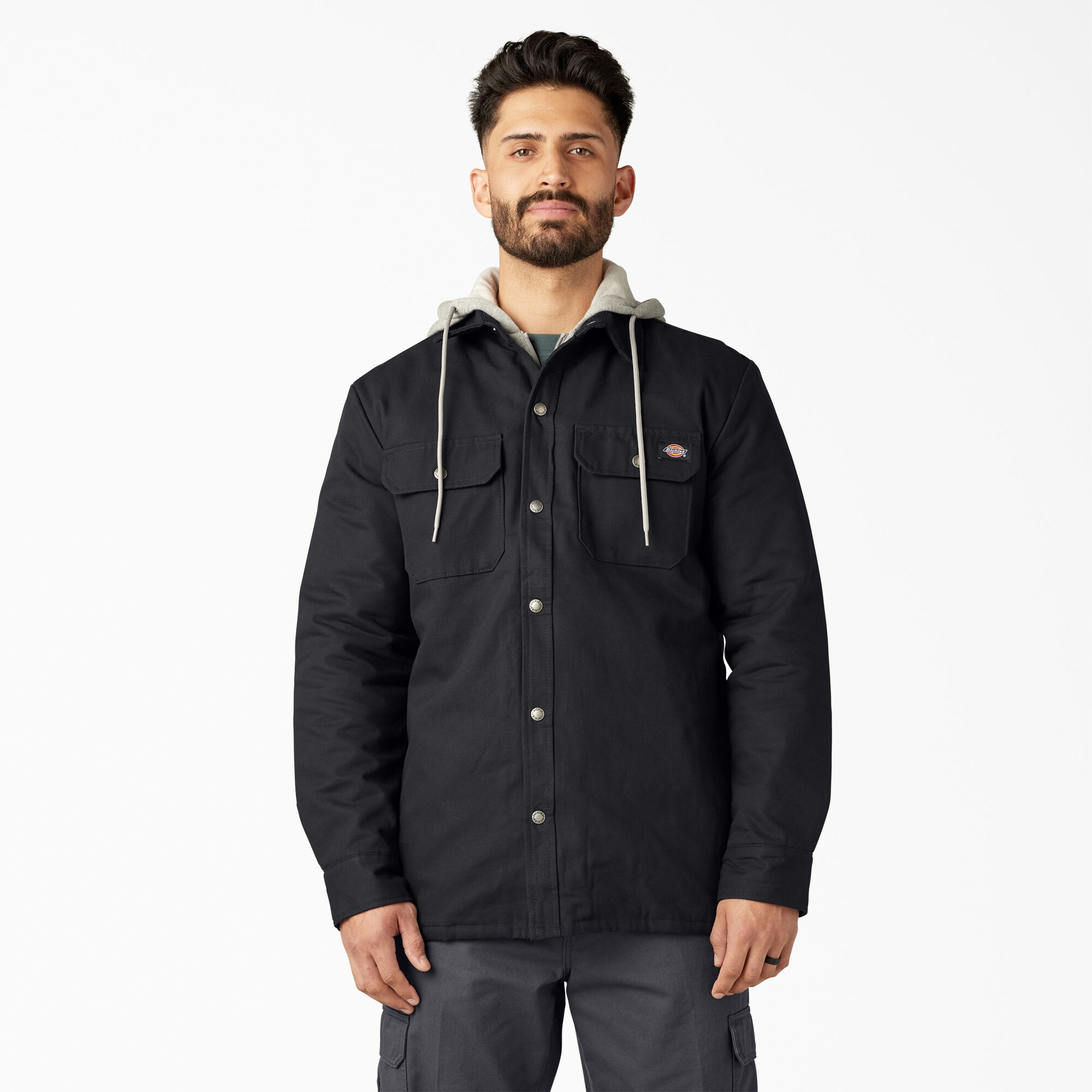 Relaxed fit icon hooded quilted shirt jacket outlet
