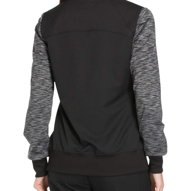 Women's Dynamix Mélange Scrub Jacket - Black (BLK) image number 2
