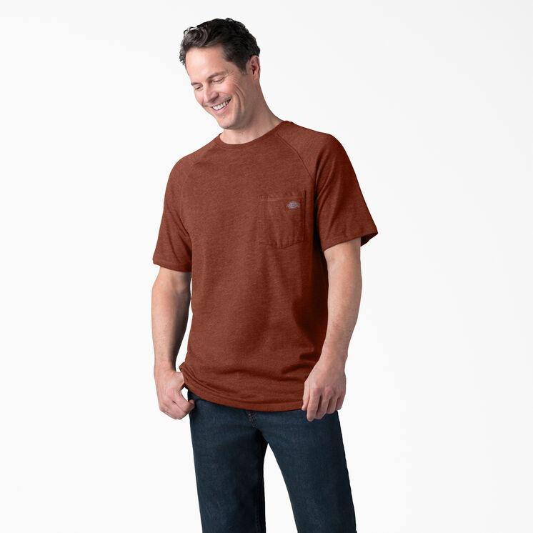 Cooling Short Sleeve Pocket T-Shirt - Red Rock Heather &#40;ROH&#41;