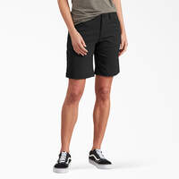 Women's Cooling Relaxed Fit Shorts, 9" - Black (BK)