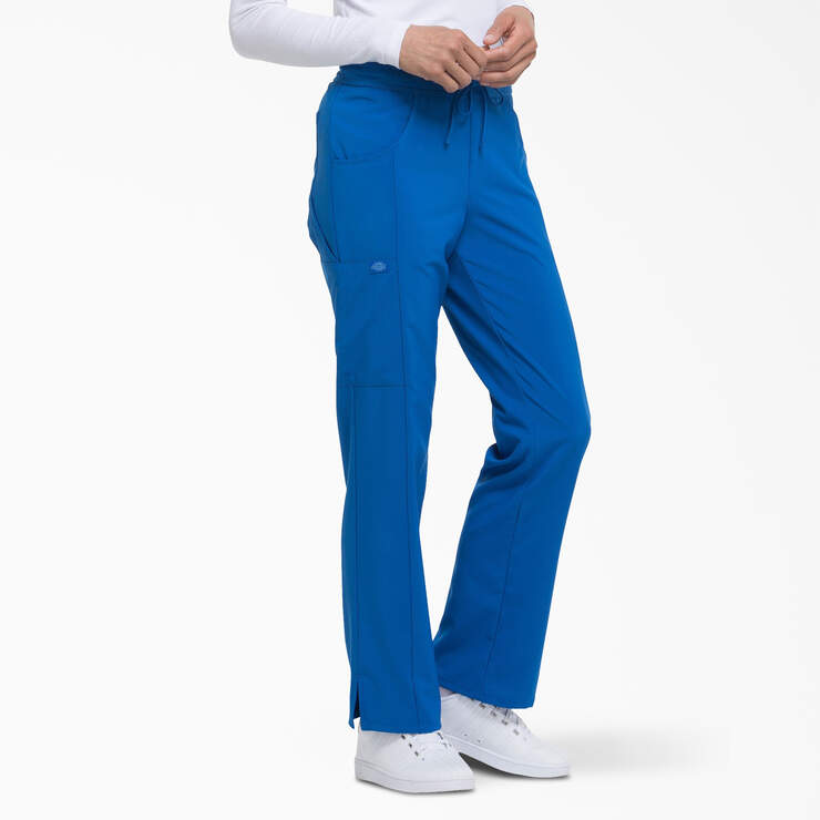 Women's EDS Essentials Drawstring Scrub Pants - Royal Blue (RB) image number 4