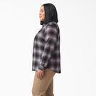 Women&#39;s Plus Size Long Sleeve Plaid Flannel Shirt - Dusty Purple Highland Plaid &#40;B2X&#41;