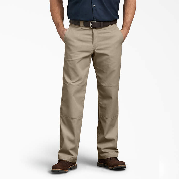 Relaxed Fit Double Knee Work Pants - Desert Sand (DS) image number 1
