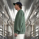 Jake Hayes Embroidered Sweatshirt - Pine Pigment Wash &#40;WN2&#41;