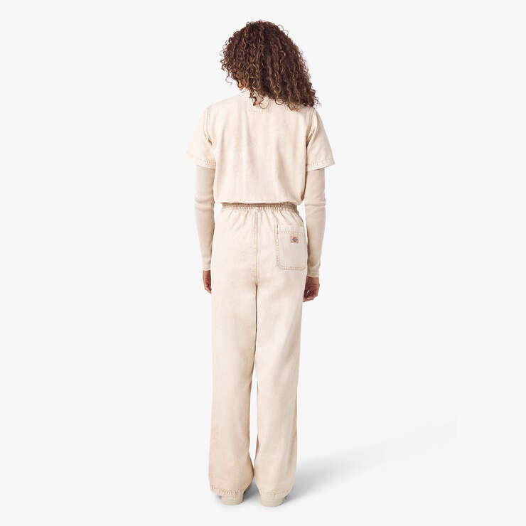 Women’s Newington Duck Canvas Coveralls - Sandstone Overdyed Acid Wash (AWA) image number 2