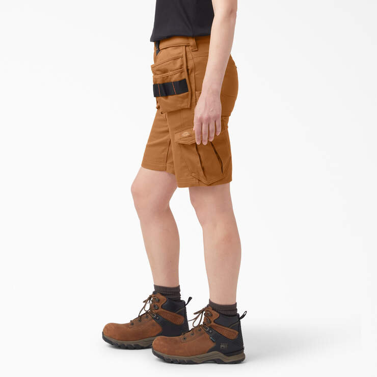 Traeger x Dickies Women's Relaxed Fit Shorts, 9" - Brown Duck (BD) image number 3