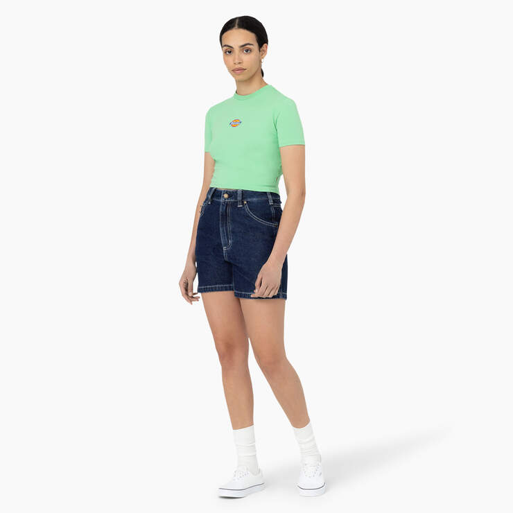 Women's Maple Valley Logo Cropped T-Shirt - Apple Mint (AR2) image number 3