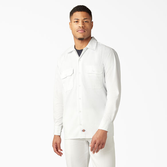 Long Sleeve Work Shirt White XL| Mens Shirts | Dickies