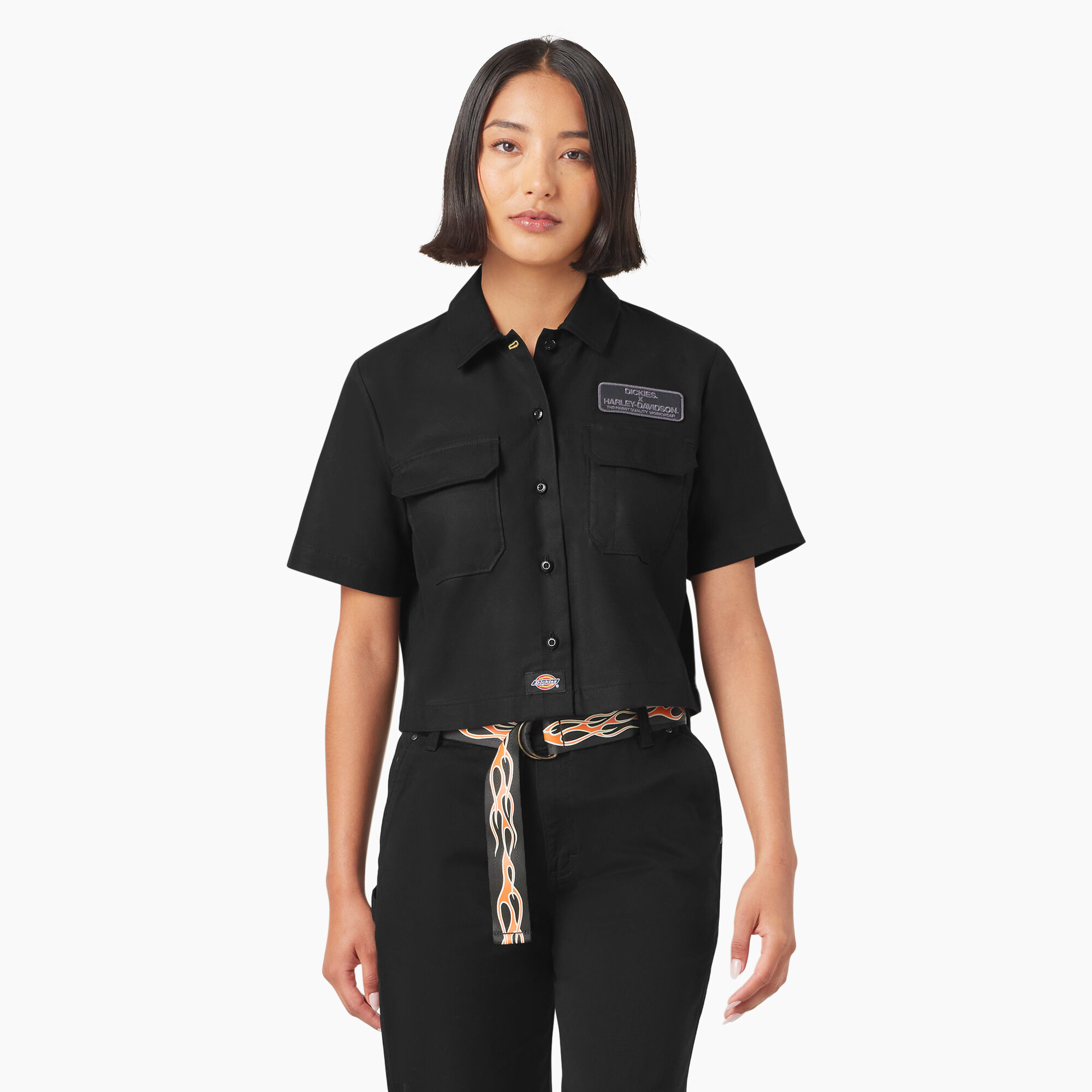 Dickies x Harley-Davidson Women's Eagle Cropped Work Shirt