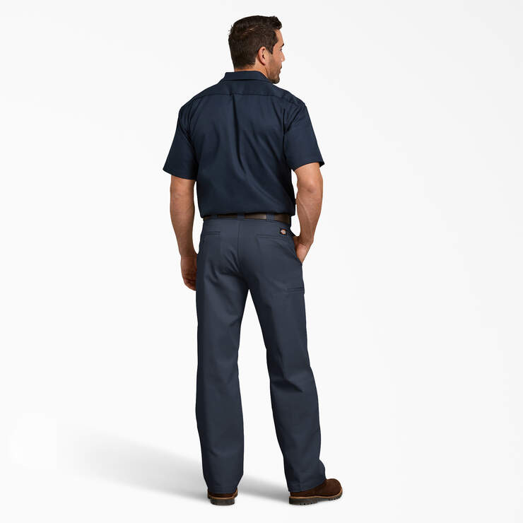 Relaxed Fit Double Knee Work Pants - Dark Navy (DN) image number 5