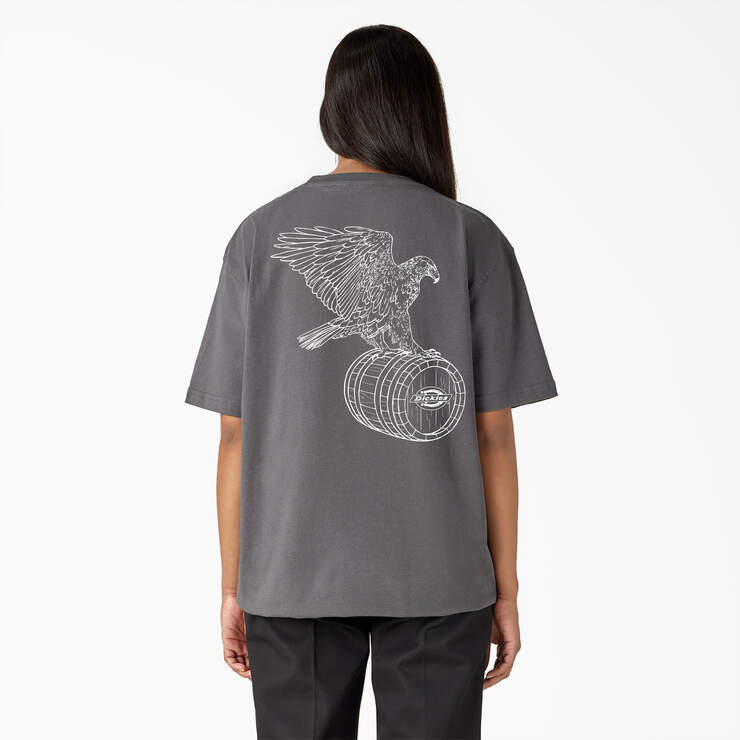 Eagle Barrel Heavyweight T-Shirt - Charcoal (0CH) image number 5
