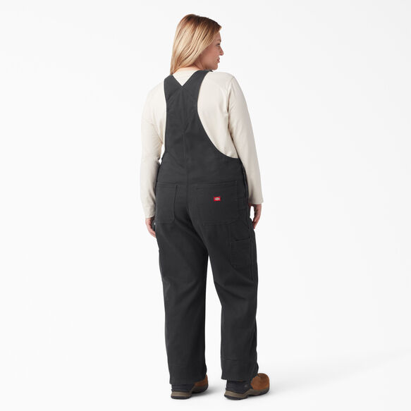 Women&#39;s Plus Relaxed Fit Bib Overalls - Rinsed Black &#40;RBK&#41;
