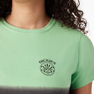 Women&rsquo;s Cropped Ombre T-Shirt - Apple Mint/Black Dip Dye &#40;AMD&#41;