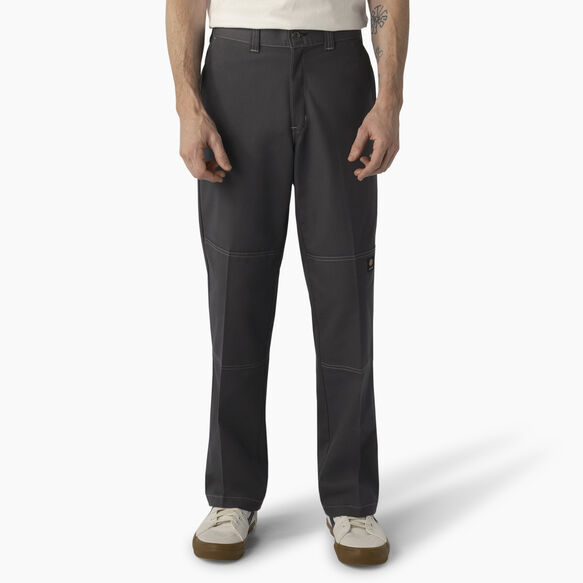 Dickies Skateboarding Double Knee Pants - Charcoal w/ Gray Stitching &#40;HCG&#41;