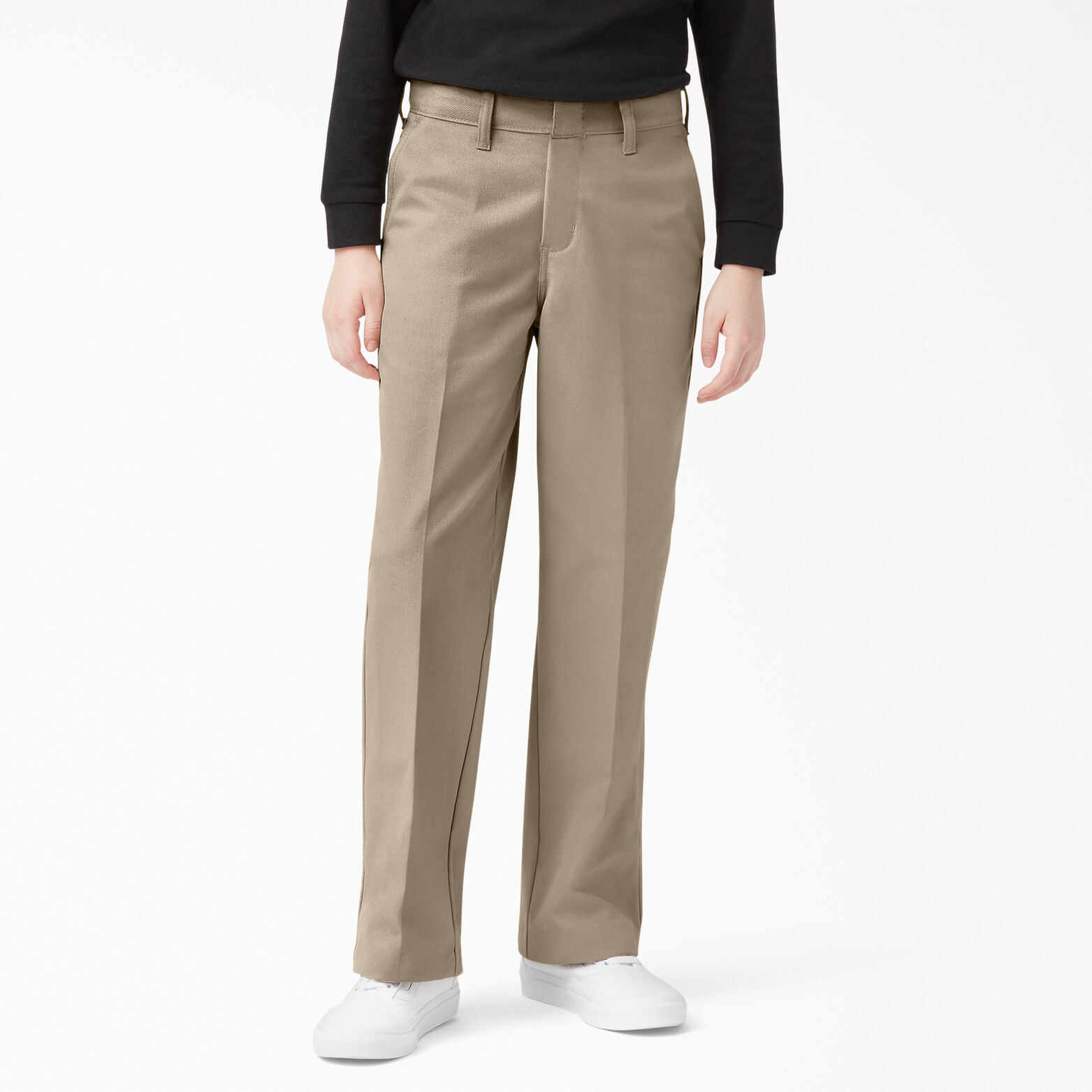 Dickies Boys' Classic Fit Straight Leg Flat Front Pants (various colors/sizes)