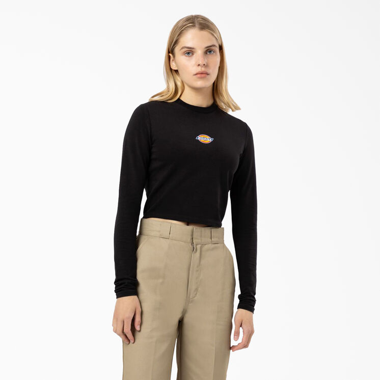 Women&#39;s Maple Valley Long Sleeve Cropped T-Shirt - Black &#40;KBK&#41;