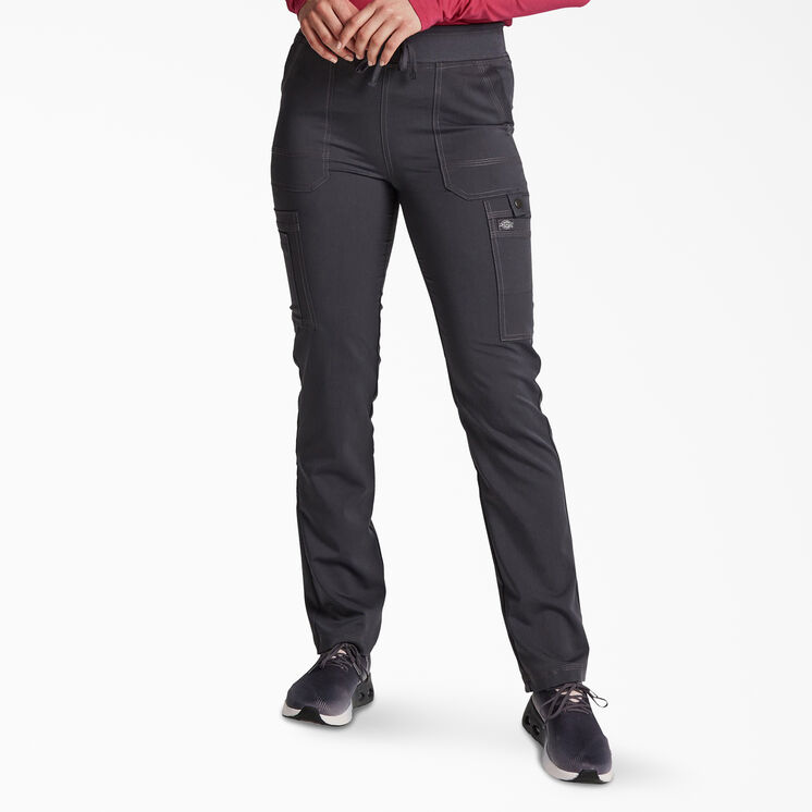 Women&#39;s Balance Tapered Leg Cargo Scrub Pants - Pewter Gray &#40;PEW&#41;