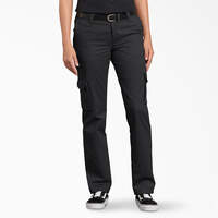 Women's FLEX Relaxed Fit Cargo Pants - Black (BK)
