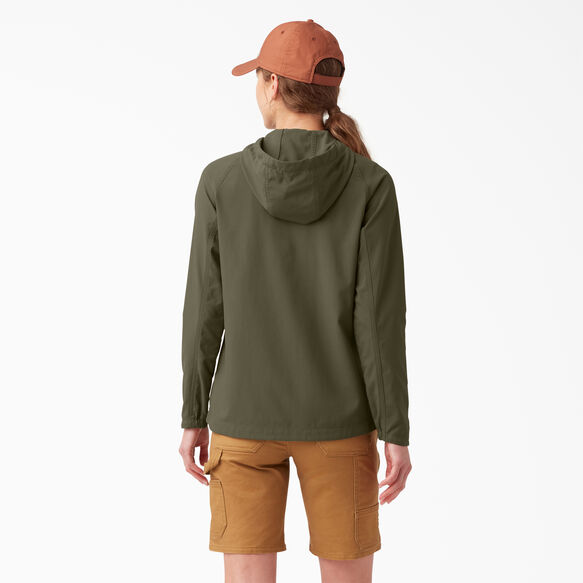 Women&#39;s Performance Hooded Jacket - Military Green &#40;ML&#41;