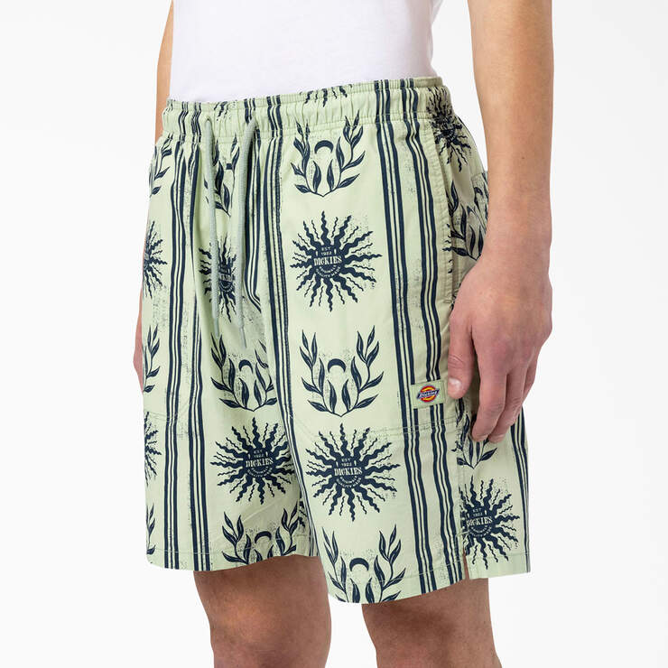 Kelso Summer Pattern Shorts, 15" - Celadon Green (C2G) image number 5
