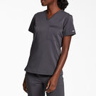 Women&#39;s Balance V-Neck Chest Pocket Scrub Top - Pewter Gray &#40;PEW&#41;