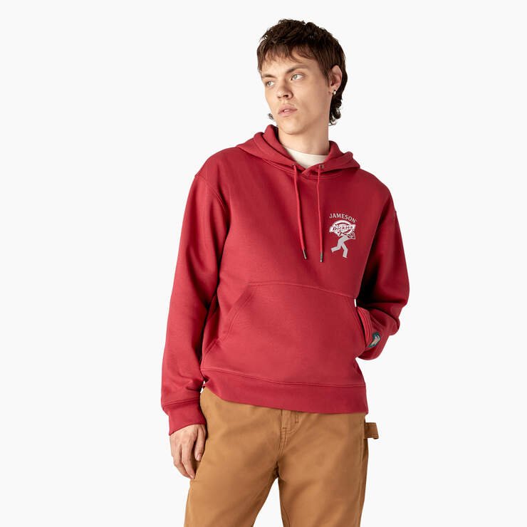 Dickies x Jameson Graphic Hoodie - Cherry Red (HD) image number 1