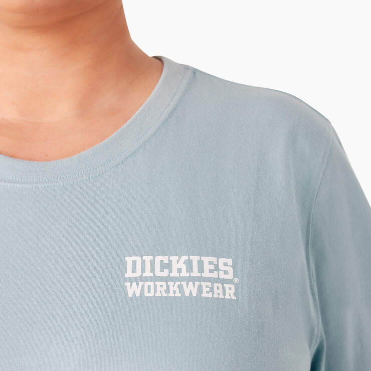 Women's Plus Heavyweight Workwear Graphic T-Shirt - Dockside Blue (DU1) image number 5
