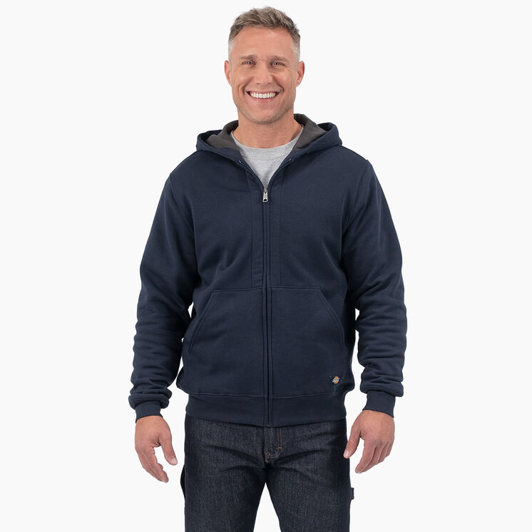 Thermal Lined Full-Zip Fleece Hoodie - Dark Navy &#40;DN&#41;