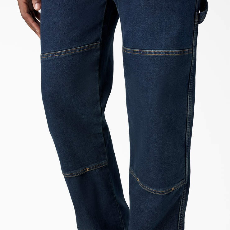 FLEX Relaxed Fit Double Knee Jeans - Dark Denim Wash (DWI) image number 9