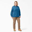 Women&#39;s Plus Heavyweight Logo Sleeve Pullover - Vallarta Blue &#40;V2B&#41;