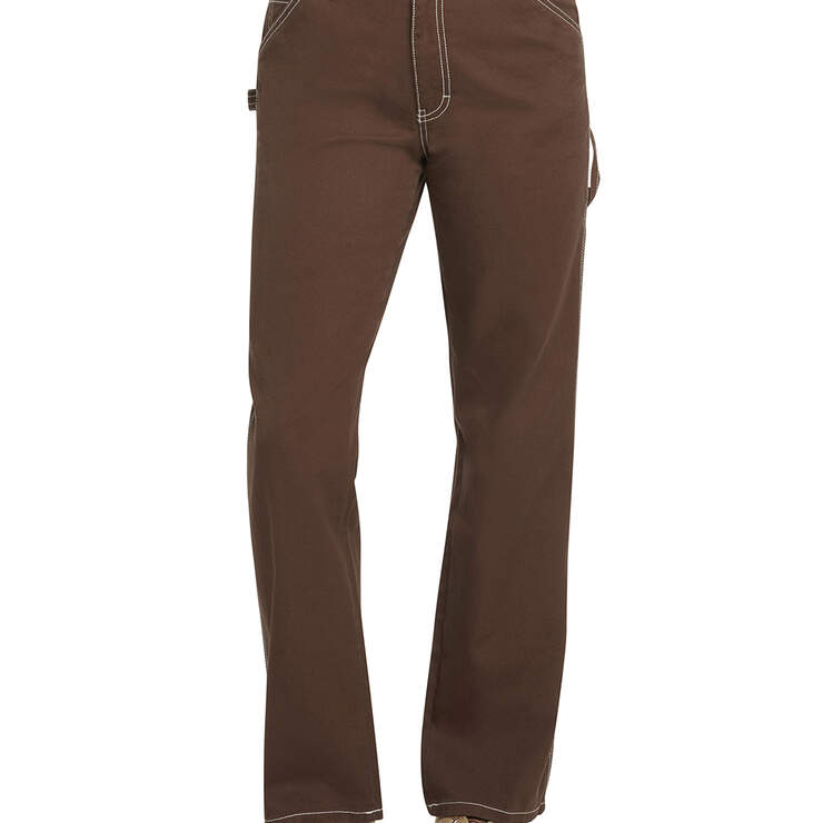 Dickies Girl Juniors' Relaxed Fit Carpenter Pants - Chocolate Brown (CB) image number 1