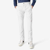 Skinny Fit Double Knee Work Pants - White (WH)
