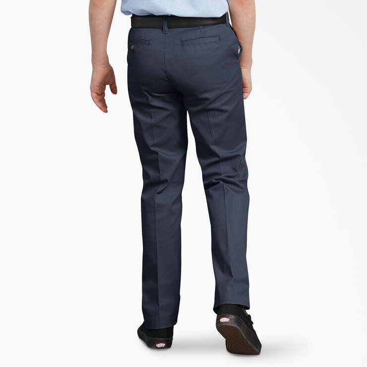 Boys' FLEX Slim Fit Pants, 4-20 - Dark Navy (DN) image number 2