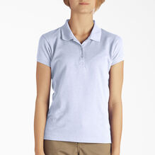 Girls&#39; Short Sleeve Pique Polo Shirt, 4-6 - Light Blue &#40;LB&#41;