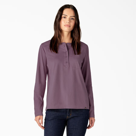 Women&#39;s Heavyweight Henley - Grapeade &#40;GRD&#41;