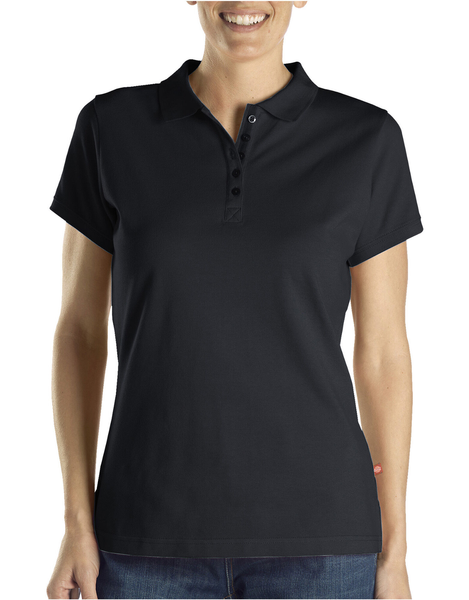 Dickies SH21600 BK L12 Size 38/40 Ladies Polo-Shirt Black