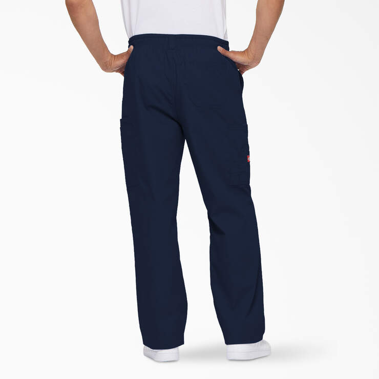 Men's EDS Signature Scrub Pants - Navy Blue (NVY) image number 2