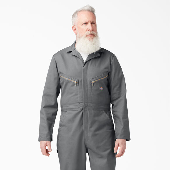 Deluxe Blended Long Sleeve Coveralls - Gray &#40;GY&#41;