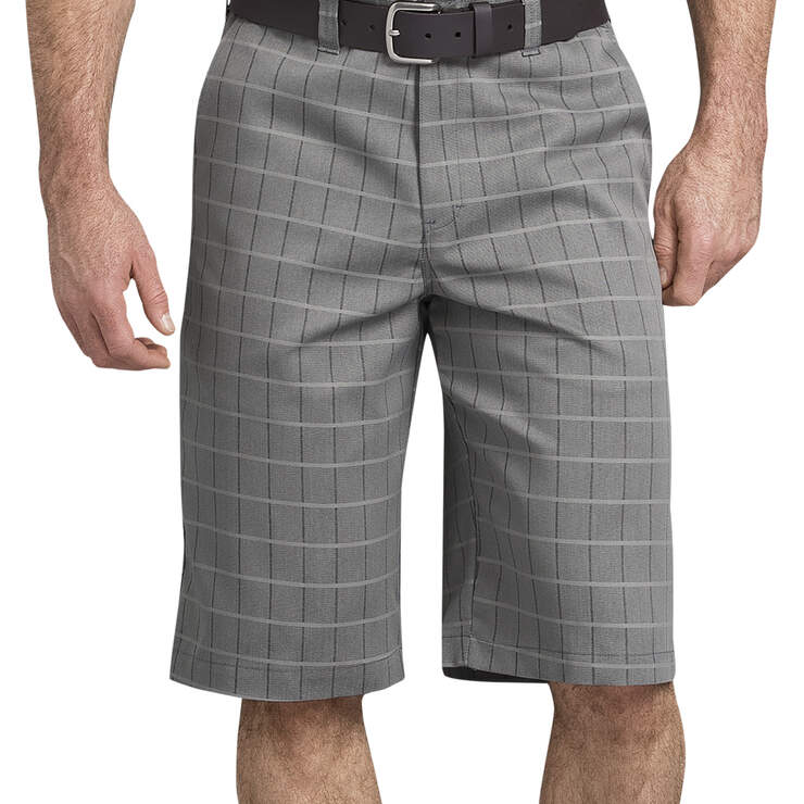 Icon Flex Plaid 13" Shorts - Smoke Gray (SM) image number 1