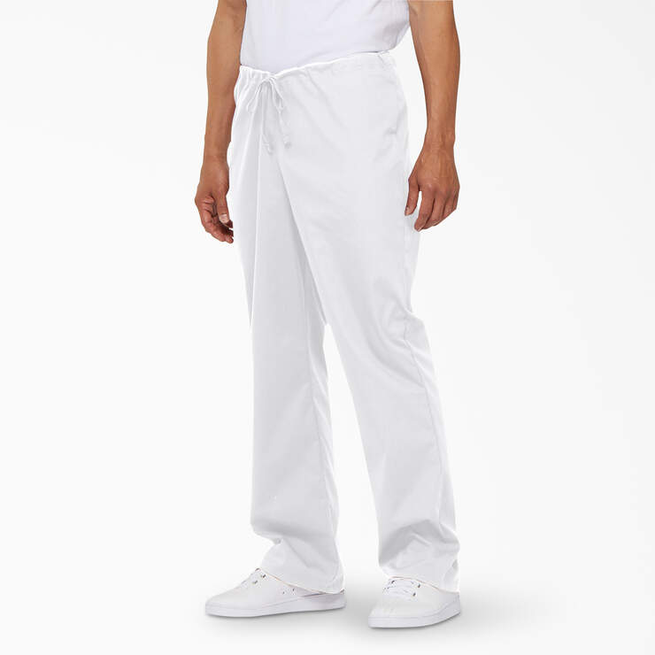 Unisex EDS Signature Scrub Pants - White (DWH) image number 1