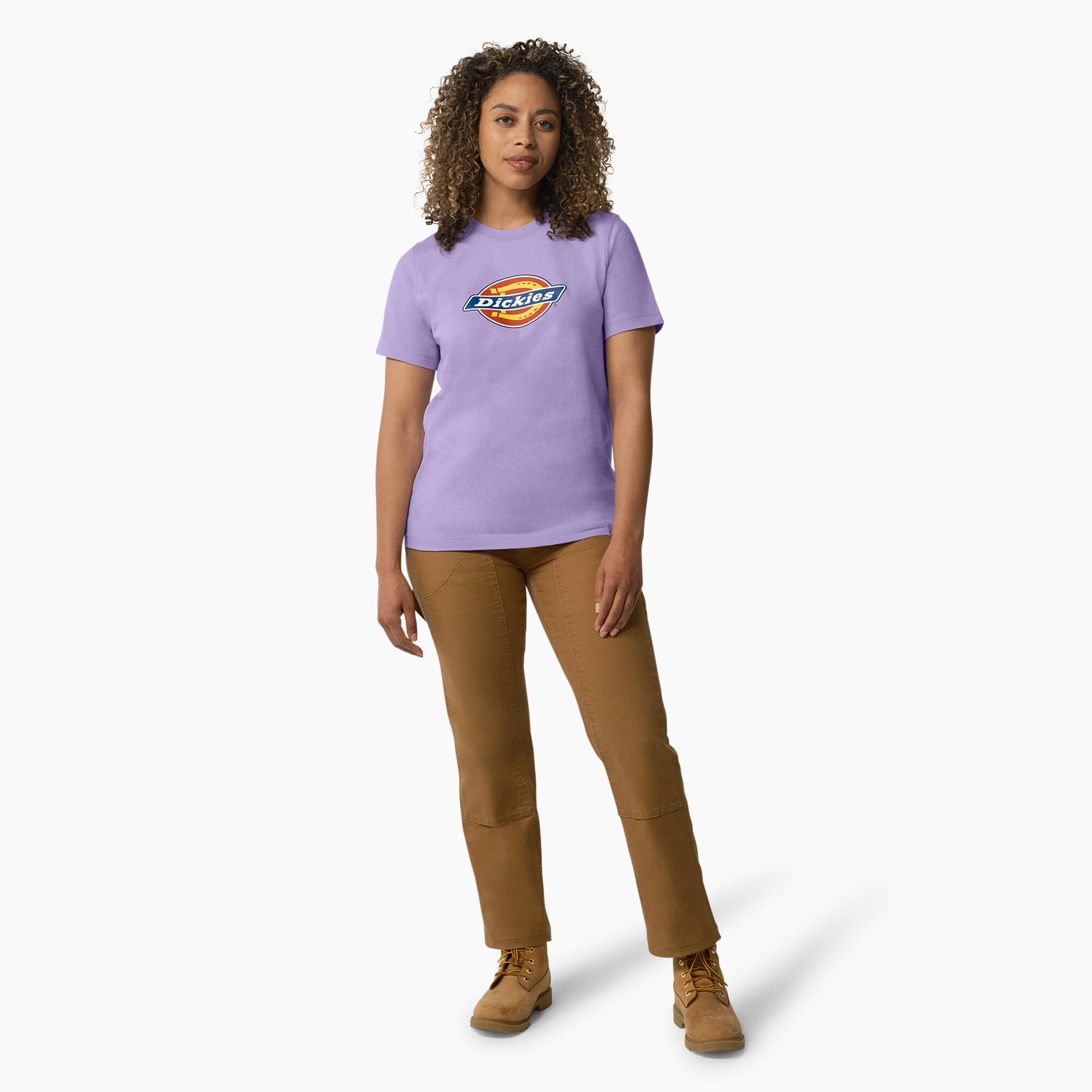 Grafiek Psychiatrie Vooruitzien Women's Heavyweight Logo T-Shirt - Dickies US
