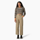 Women&#39;s Long Sleeve Camo Cropped T-Shirt - Desert Sand Glitch Camo &#40;DHD&#41;