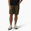 Hickory Stripe Carpenter Shorts, 11&quot; - Military Green Hickory Stripe &#40;HSY&#41;