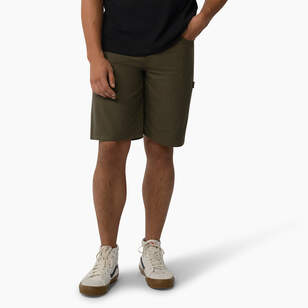 Hickory Stripe Carpenter Shorts, 11"