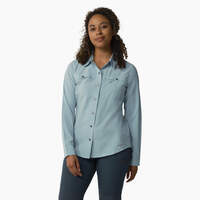 Women's Cooling Roll-Tab Work Shirt - Clear Blue (EUD)