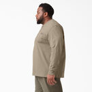 Long Sleeve Heavyweight Henley T-Shirt - Desert Sand &#40;DS&#41;