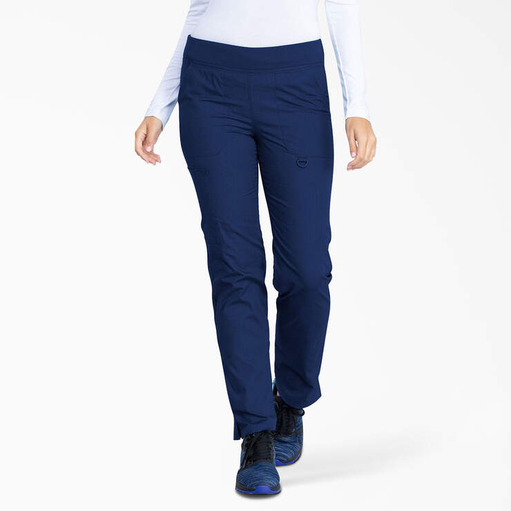 Women's EDS Signature Scrub Pants - Navy Blue (NVY) image number 1